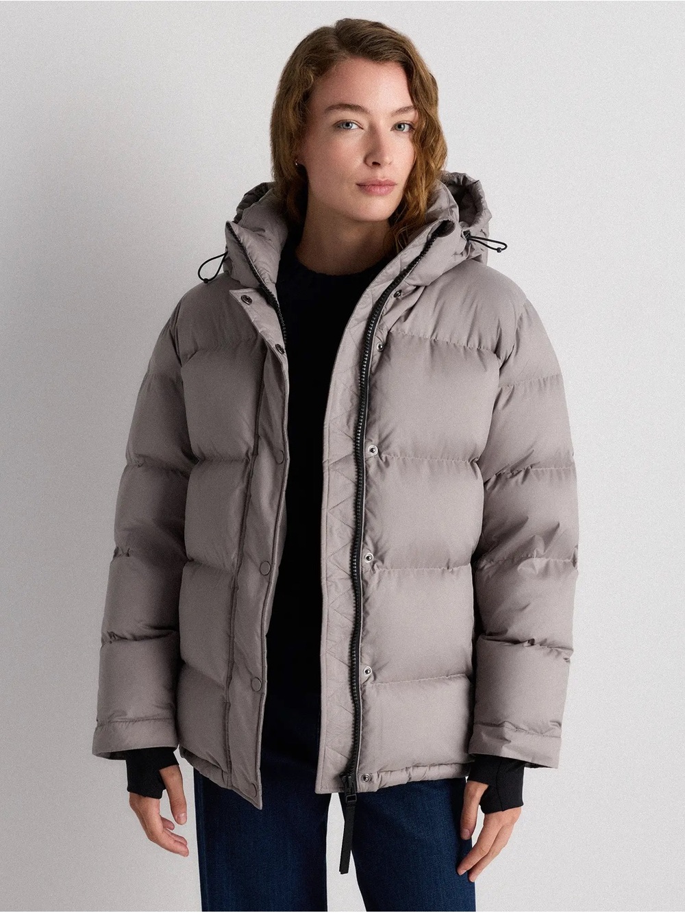 Quince NWT Responsible Down Puffer Jacket Grey Sz M Medium